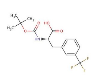 Boc-Phe(3-CF3)-OH (CAS 142995-31-1) - chemical structure image