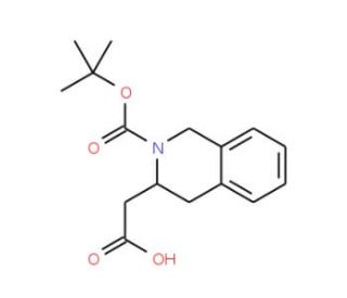 Boc-(R)-2-tetrahydroisoquinoline acetic acid (CAS 332064-64-9) - chemical structure image