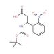Boc-(R)-3-amino-3-(2-nitrophenyl)propionic acid (CAS 501015-23-2) - chemical structure image