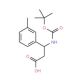 Boc-(R)-3-amino-3-(3-methylphenyl)propionic acid (CAS 464930-76-5) - chemical structure image