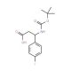 Boc-(R)-3-amino-3-(4-fluorophenyl)propionic acid (CAS 479064-94-3) - chemical structure image