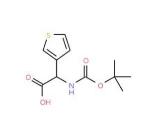Boc-(R)-3-thienylglycine (CAS 33130-97-1) - chemical structure image