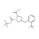 Boc-(R)-4-[2-(trifluoromethyl)benzyl]-L-proline - chemical structure image