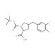 Boc-(R)-4-(3,4-difluorobenzyl)-L-proline - chemical structure image