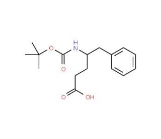 Boc-(R)-4-amino-5-phenylpentanoic acid (CAS 195867-20-0) - chemical structure image
