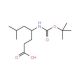 Boc-(R)-4-amino-6-methyl-heptanoic acid (CAS 146453-32-9) - chemical structure image