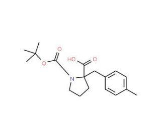 Boc-(R)-alpha-(4-methylbenzyl)proline (CAS 706806-62-4) - chemical structure image