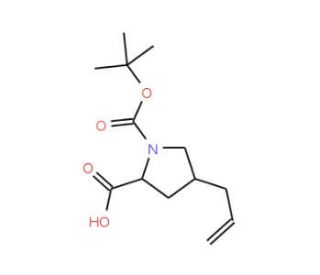 Boc-(R)-gamma-allyl-L-proline (CAS 224645-82-3) - chemical structure image