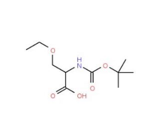 Boc-(S)-2-amino-3-ethoxypropionic acid (CAS 104839-00-1) - chemical structure image