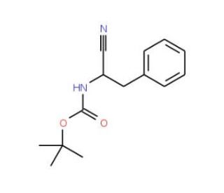Boc-(S)-2-amino-3-phenylpropionitrile (CAS 99281-90-0) - chemical structure image