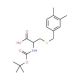 Boc-S-3,4-dimethylbenzyl-L-cysteine (CAS 41117-66-2) - chemical structure image