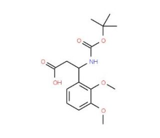 Boc-(S)-3-amino-3-(2,3-dimethoxyphenyl)propionic acid (CAS 499995-83-4) - chemical structure image