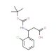 Boc-(S)-3-amino-3-(2-chlorophenyl)propionic acid (CAS 500770-73-0) - chemical structure image