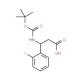 Boc-(S)-3-amino-3-(2-fluorophenyl)propionic acid (CAS 500770-71-8) - chemical structure image