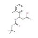 Boc-(S)-3-amino-3-(2-methylphenyl)propionic acid (CAS 499995-74-3) - chemical structure image