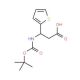 Boc-(S)-3-amino-3-(2-thienyl)propionic acid (CAS 500770-66-1) - chemical structure image