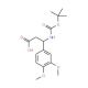 Boc-(S)-3-amino-3-(3,4-dimethoxyphenyl)propionic acid (CAS 499995-84-5) - chemical structure image