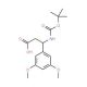 Boc-(S)-3-amino-3-(3,5-dimethoxyphenyl)propionic acid (CAS 499995-85-6) - chemical structure image
