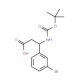 Boc-(S)-3-amino-3-(3-bromophenyl)propionic acid (CAS 500770-76-3) - chemical structure image