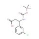 Boc-(S)-3-amino-3-(3-chlorophenyl)propionic acid (CAS 500770-74-1) - chemical structure image