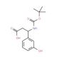 Boc-(S)-3-amino-3-(3-hydroxyphenyl)propionic acid (CAS 499995-79-8) - chemical structure image