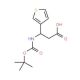 Boc-(S)-3-amino-3-(3-thienyl)propionic acid (CAS 500770-67-2) - chemical structure image