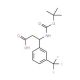 Boc-(S)-3-amino-3-(3-trifluoromethylphenyl)propionic acid (CAS 500770-78-5) - chemical structure image