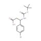 Boc-(S)-3-amino-3-(4-bromophenyl)propionic acid (CAS 261165-06-4) - chemical structure image