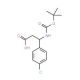 Boc-(S)-3-amino-3-(4-chlorophenyl)propionic acid (CAS 479064-90-9) - chemical structure image