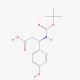 Boc-(S)-3-amino-3-(4-hydroxyphenyl)propionic acid (CAS 499995-80-1) - chemical structure image