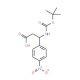 Boc-(S)-3-amino-3-(4-nitrophenyl)propionic acid (CAS 499995-73-2) - chemical structure image