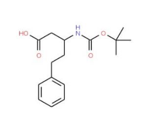 Boc-(S)-3-amino-5-phenylpentanoic acid (CAS 218608-84-5) - chemical structure image