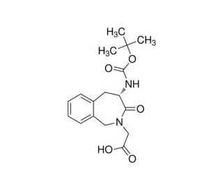 Boc-(S)-4-amino-2-carboxymethyl-1,3,4,5-tetrahydro-2H-[2]benzazepin-3-one (CAS 148842-86-8) - chemical structure image