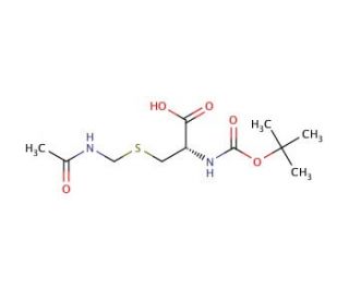 Boc-S-acetamidomethyl-D-cysteine (CAS 138775-00-5) - chemical structure image