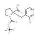 Boc-(S)-alpha-(2-bromobenzyl)proline (CAS 706806-73-7) - chemical structure image