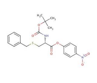 Boc-S-benzyl-L-cysteine 4-nitrophenyl ester (CAS 3560-17-6) - chemical structure image