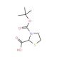 Boc-(S)-thiazolidine-2-carboxylic acid (CAS 891192-95-3) - chemical structure image