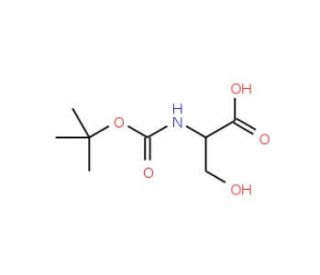 Boc-Ser-OH (CAS 3262-72-4) - chemical structure image