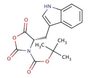 Boc-Trp-N-carboxyanhydride (CAS 175837-77-1) - chemical structure image