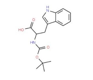 Boc-Trp-OH (CAS 13139-14-5) - chemical structure image