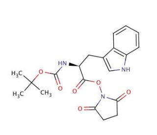 Boc-Trp-OSu (CAS 3392-11-8) - chemical structure image