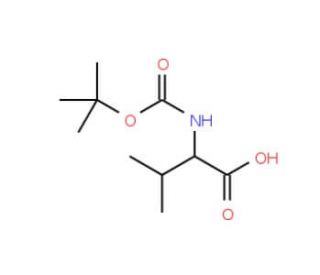 Boc-Val-OH (CAS 13734-41-3) - chemical structure image