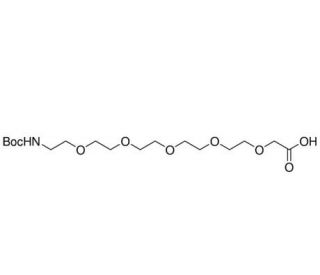 BocNH-PEG5-acid (CAS 890152-41-7) - chemical structure image