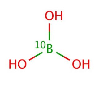 Boric acid-(10-B) (CAS 13813-79-1) - chemical structure image