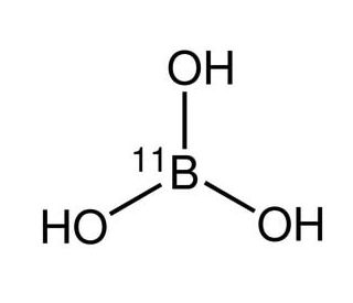 Boric acid-11B (CAS 13813-78-0) - chemical structure image