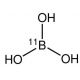 Boric acid-11B (CAS 13813-78-0) - chemical structure image