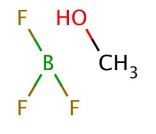 Boron trifluoride-methanol-complex solution (CAS 2802-68-8) - chemical structure image