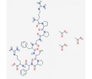 Bradykinin triacetate - chemical structure image