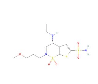 Brinzolamide (CAS 138890-62-7) - chemical structure image