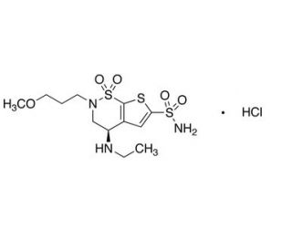 Brinzolamide Hydrochloride (CAS 150937-43-2) - chemical structure image